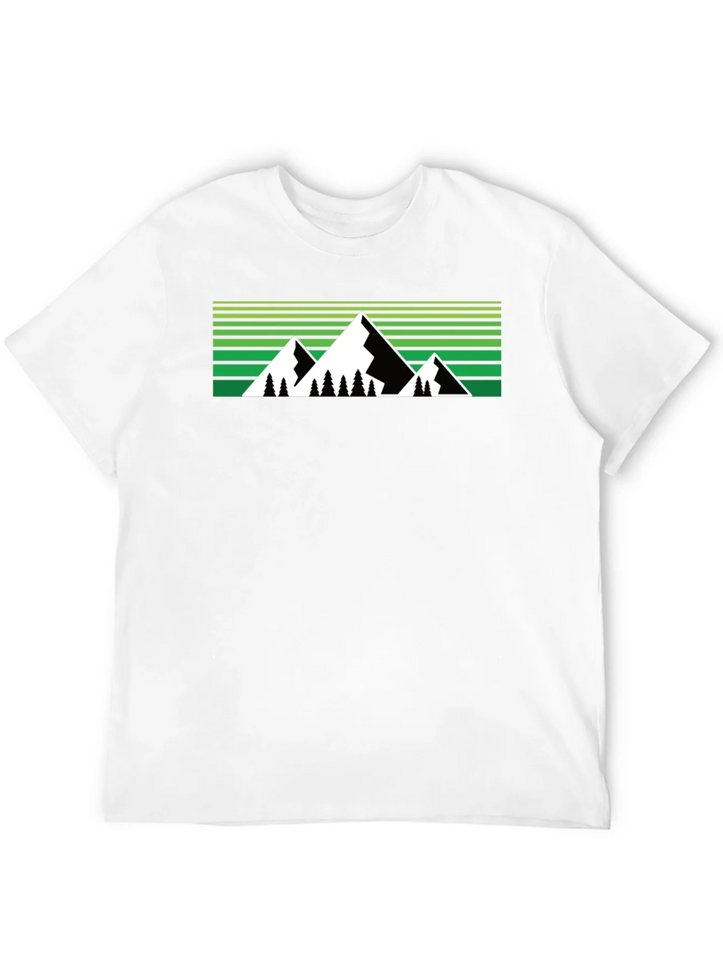Mountain Graphic Tee - Black Crew Neck product image 10