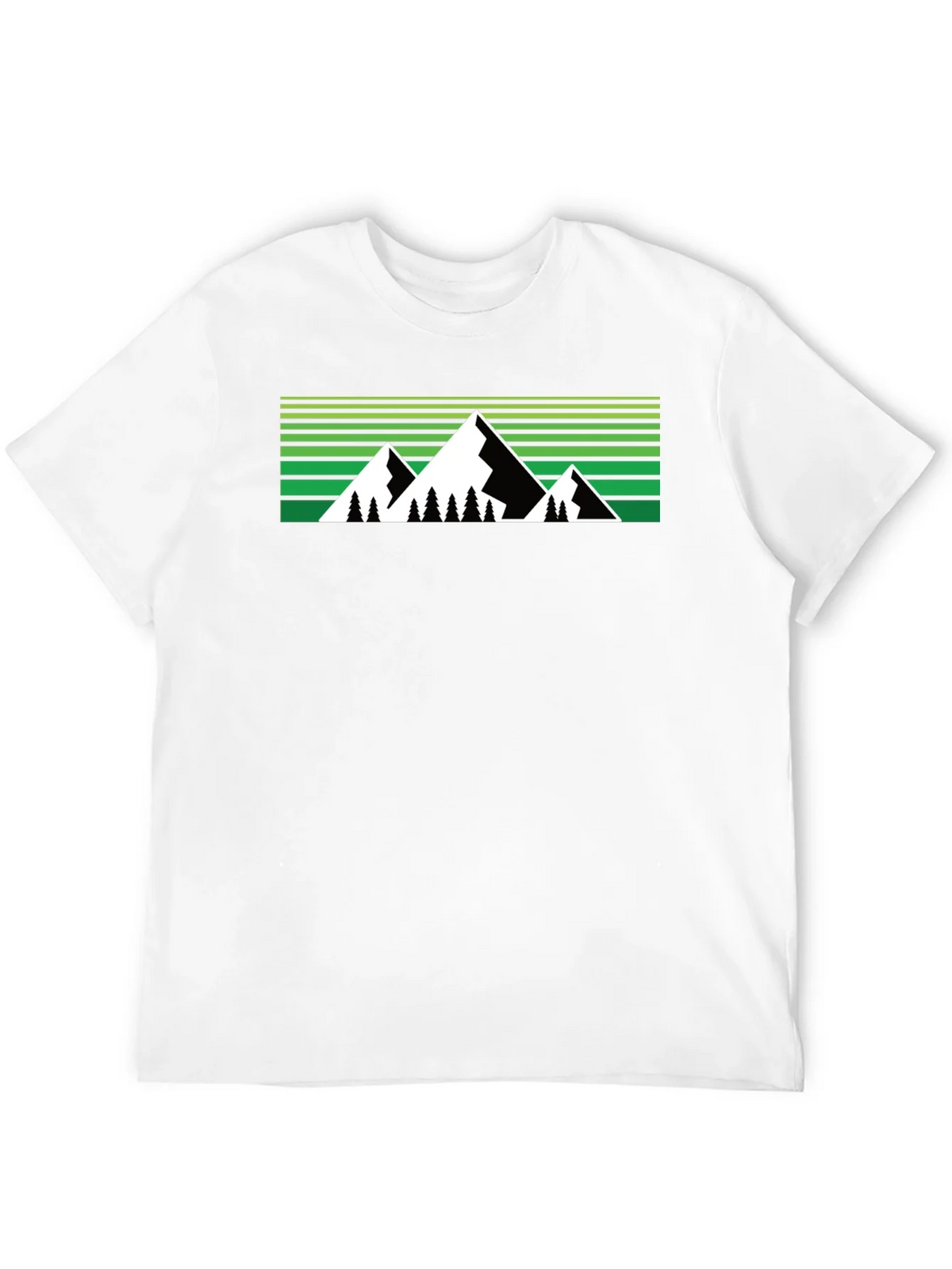 Mountain Graphic Tee - Black Crew Neck product image 10