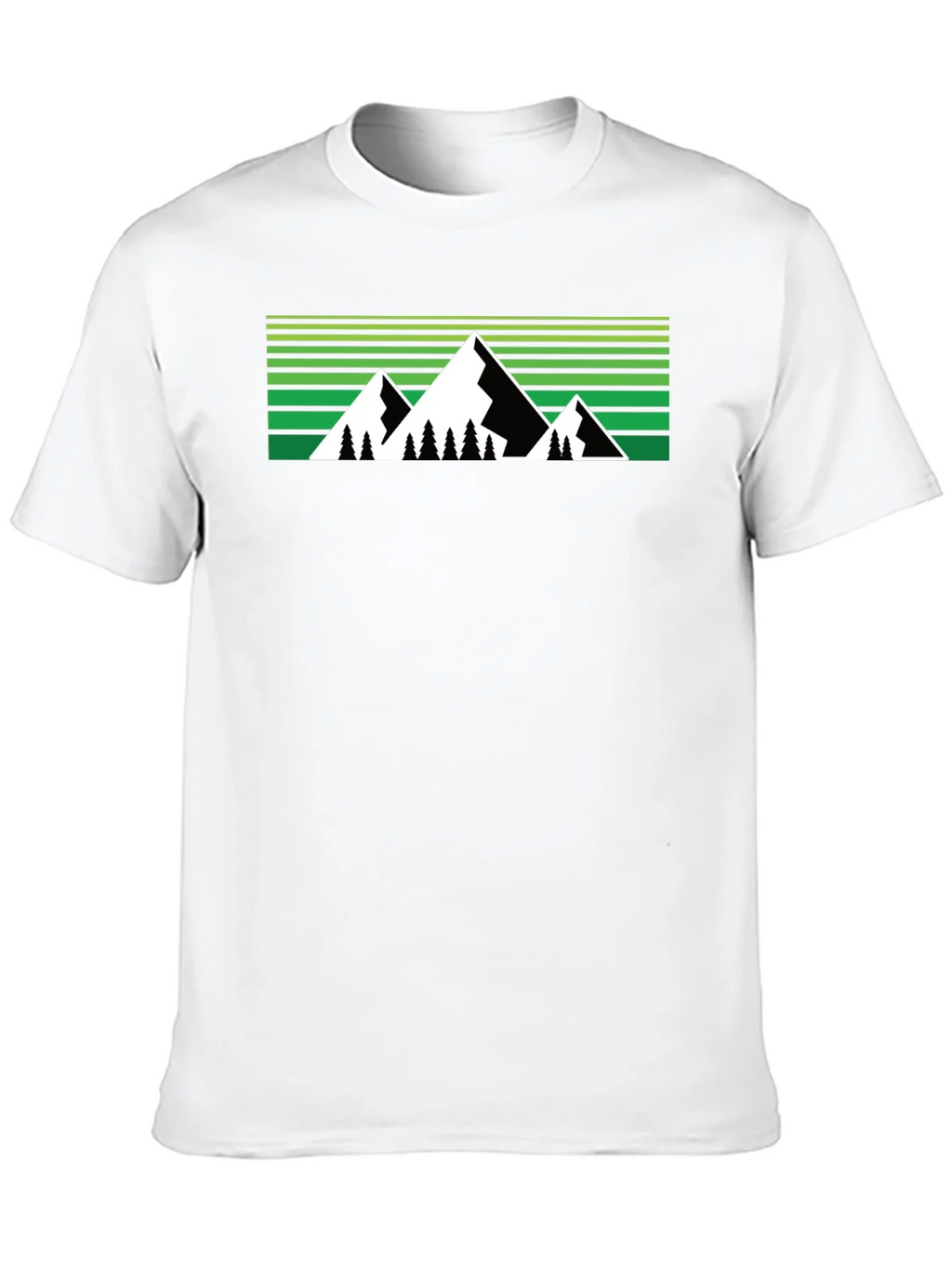 Mountain Graphic Tee - Black Crew Neck product image 8