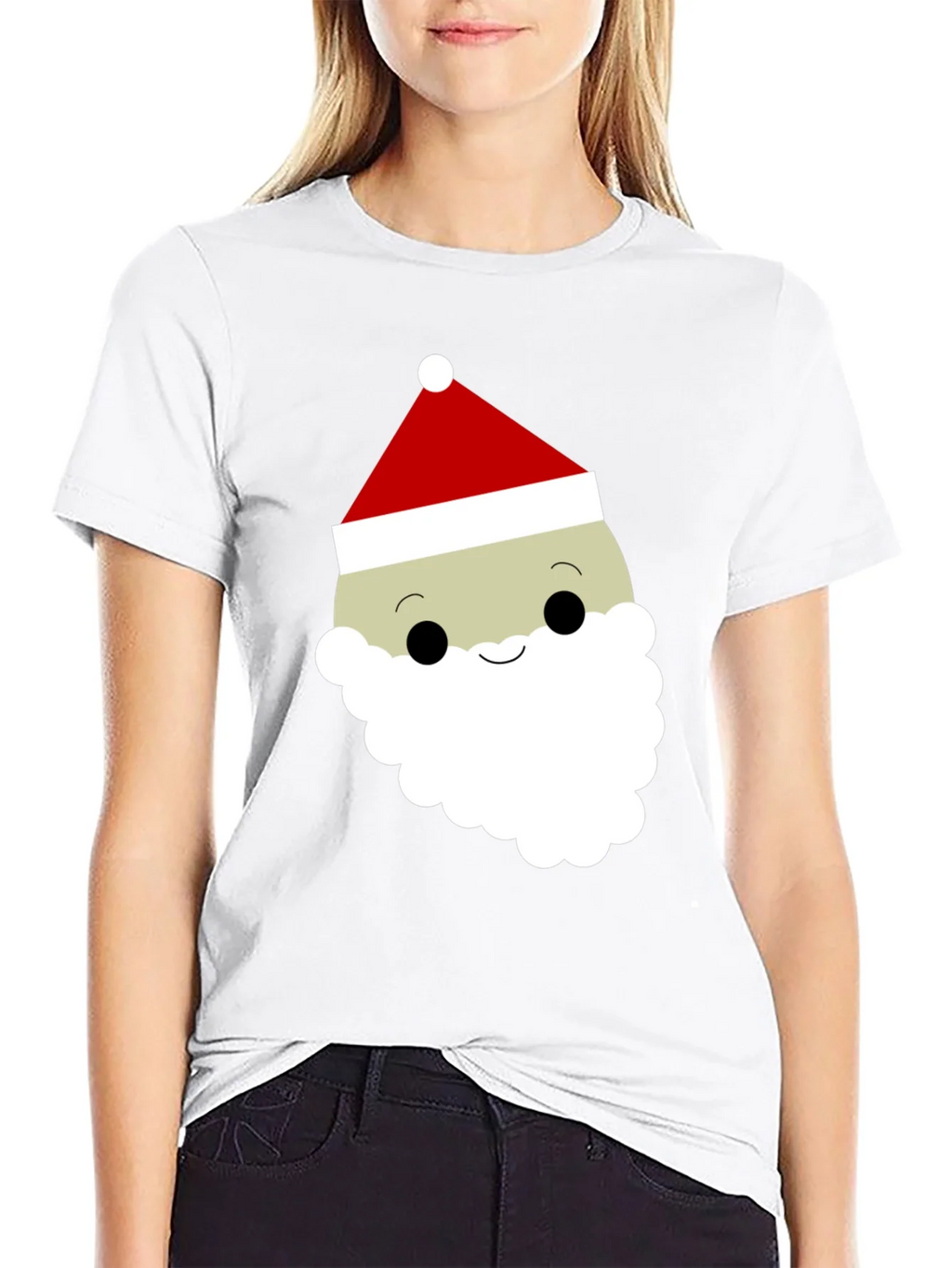 Festive Santa Face Graphic Tee product image 3