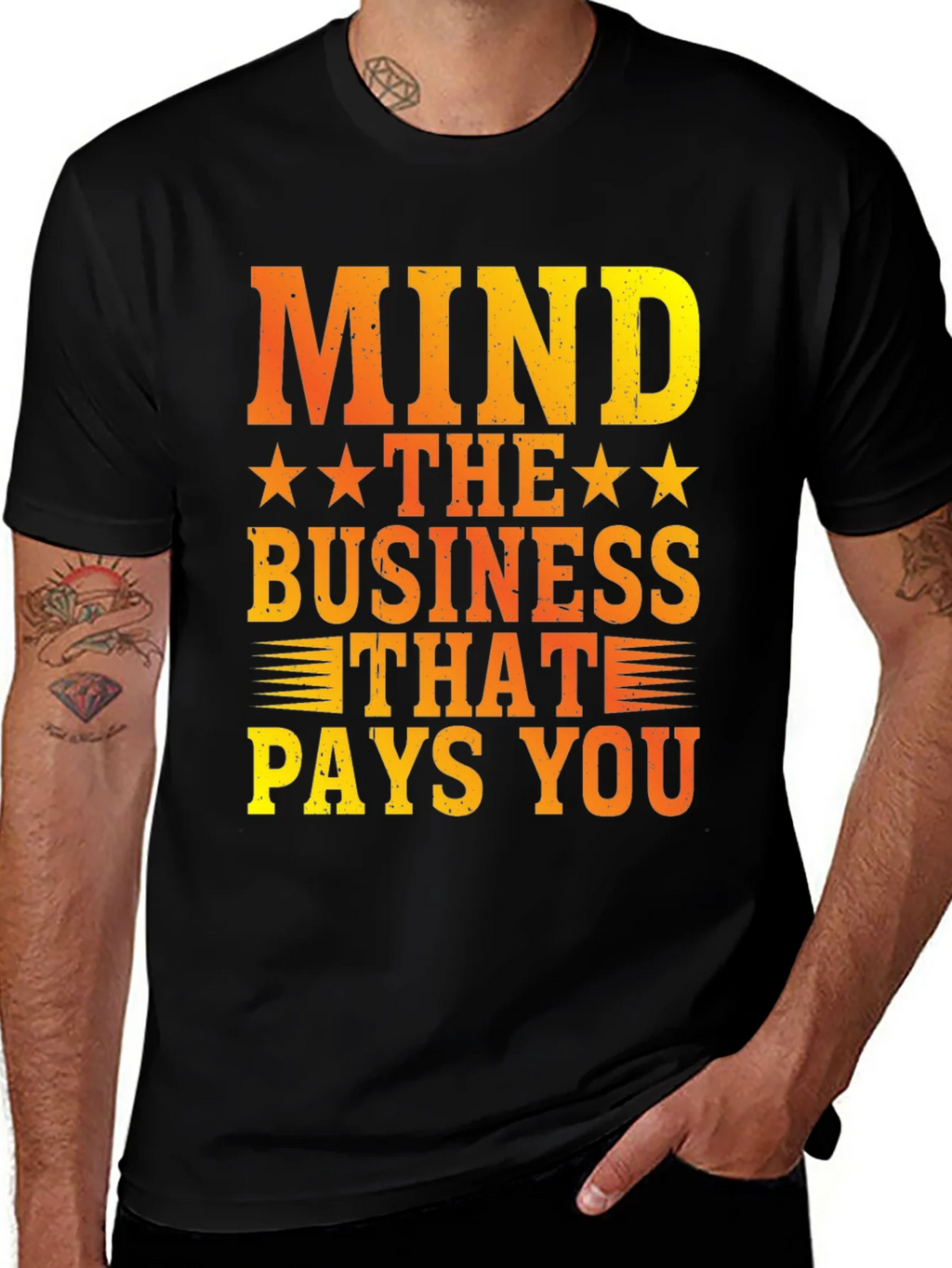 Mind The Business That Pays You Graphic Tee product image 1