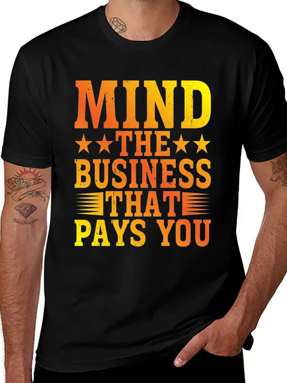 Mind The Business That Pays You Graphic Tee product image 1