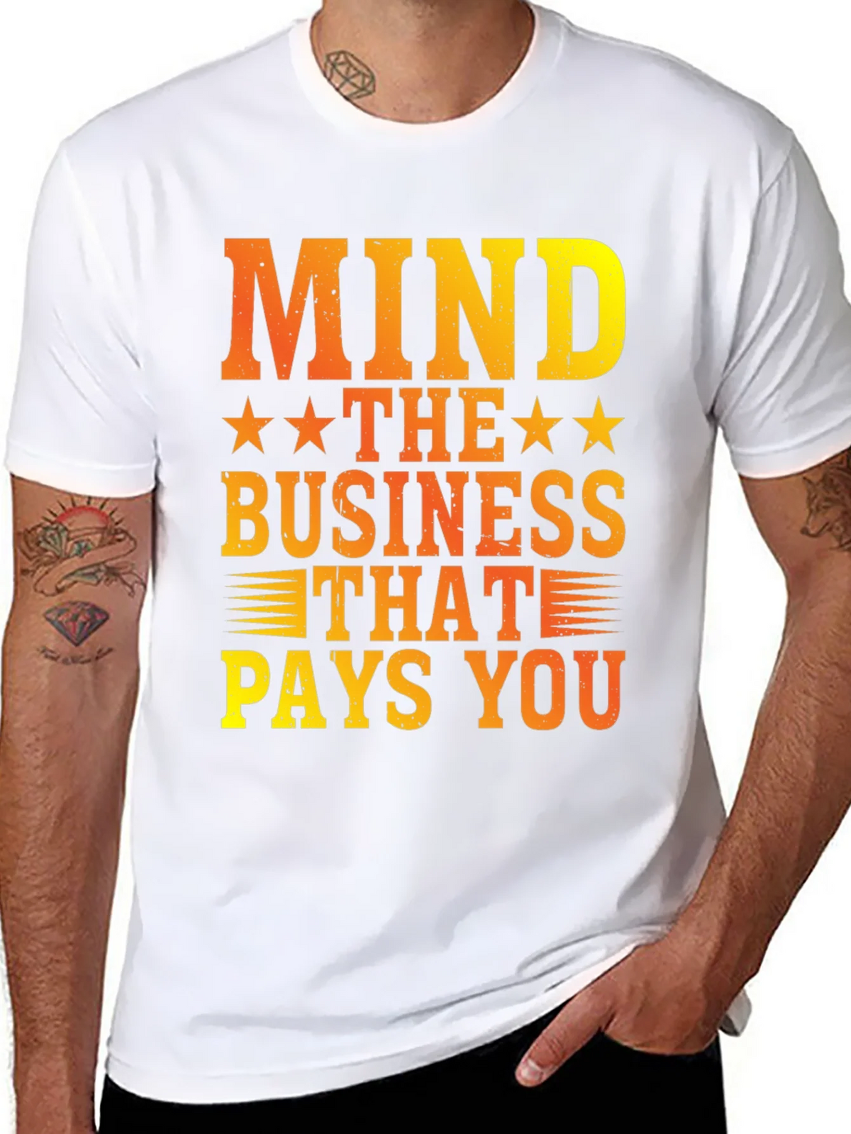 Mind The Business That Pays You Graphic Tee product image 7