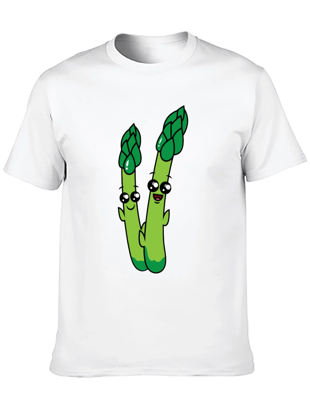 Cartoon Asparagus Graphic Tee - Black product image 7