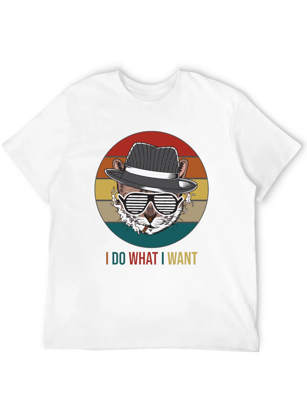 I Do What I Want T-Shirt: Cool Cat Design product image 11
