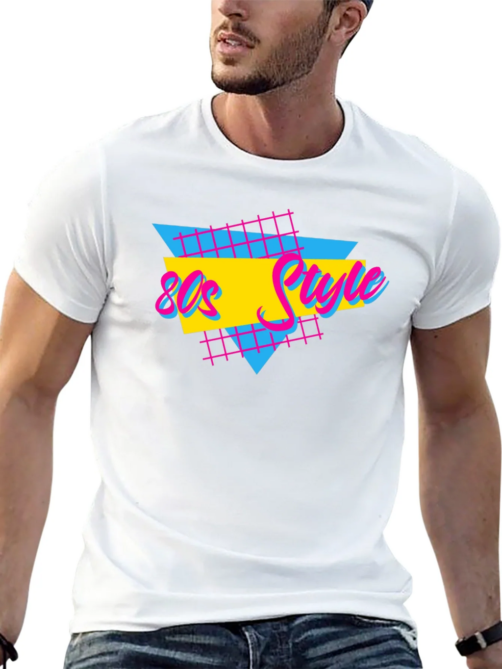 Retro 80s Style T-Shirt - Black product image 12