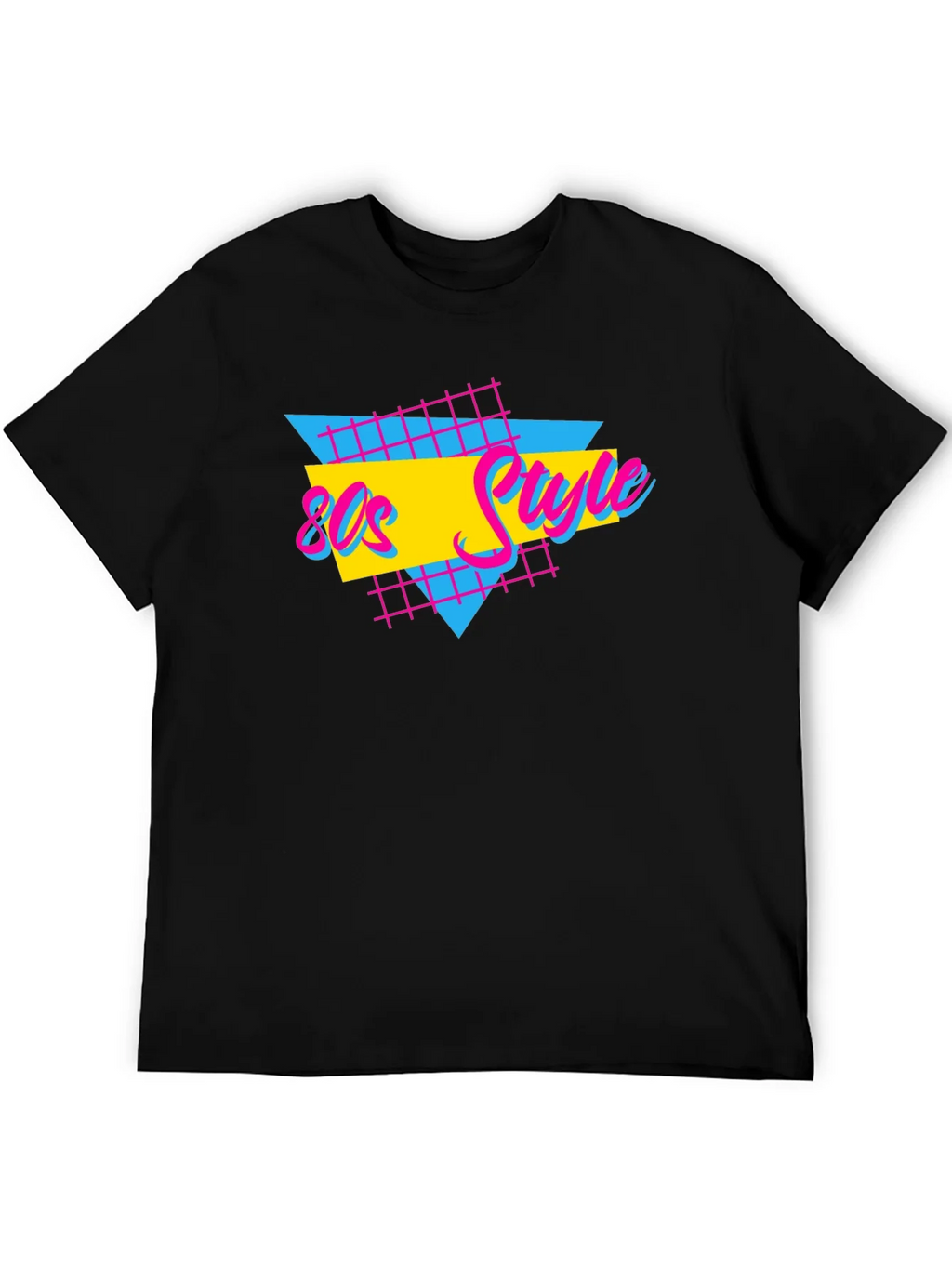 Retro 80s Style T-Shirt - Black product image 5