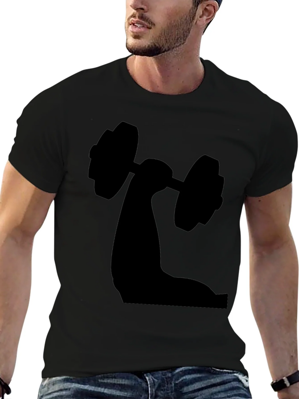 Weightlifting Arm Graphic Tee - Black product image 6