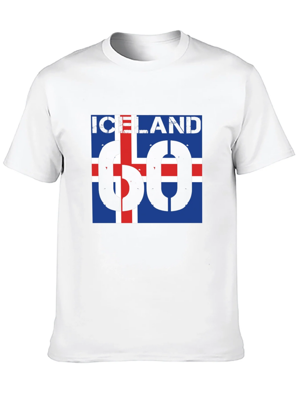 Iceland Flag T-Shirt - Black Crew Neck Graphic Tee product image 9