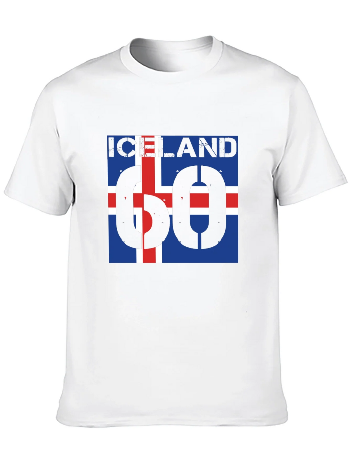 Iceland Flag T-Shirt - Black Crew Neck Graphic Tee product image 9