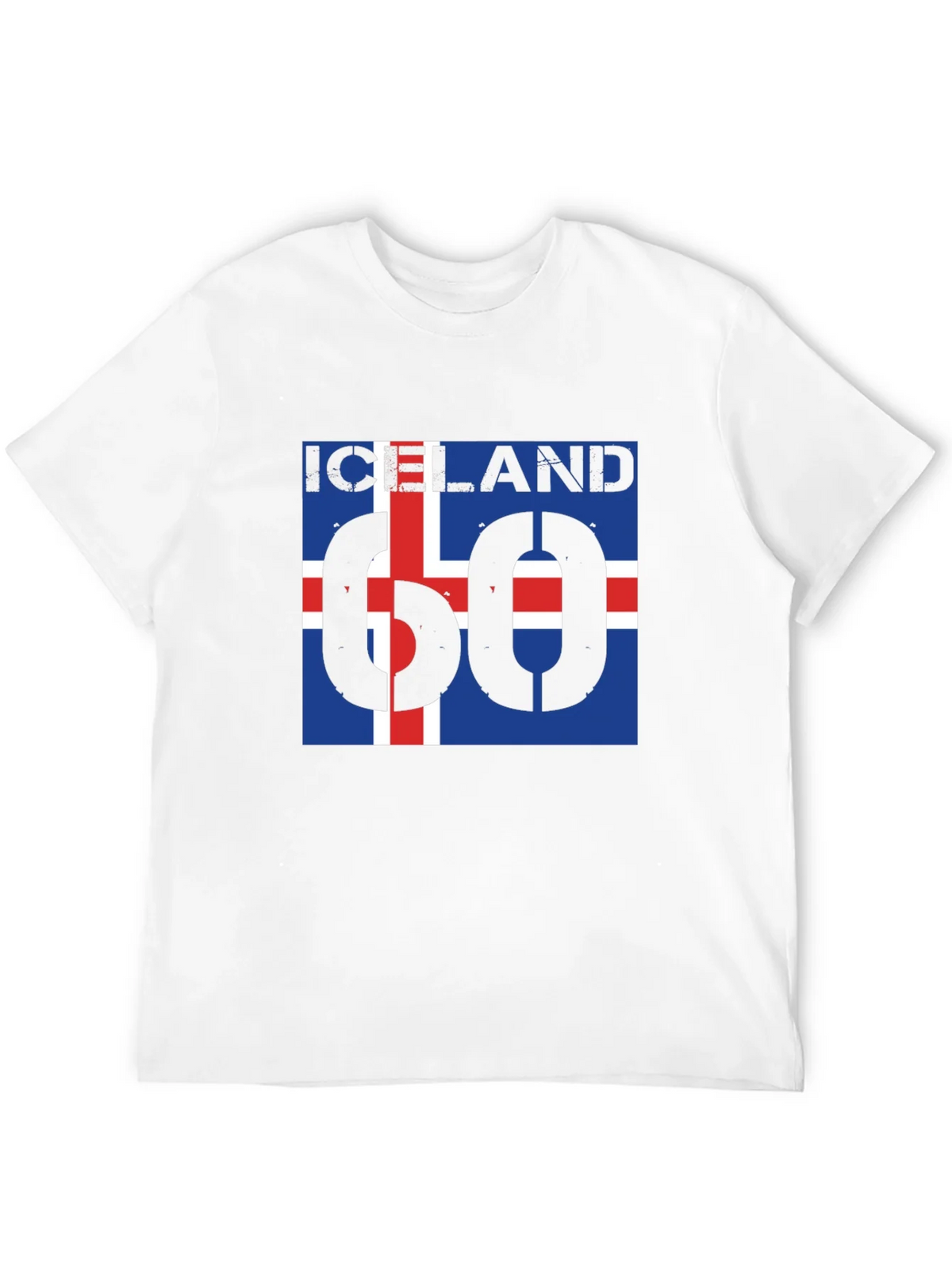 Iceland Flag T-Shirt - Black Crew Neck Graphic Tee product image 11