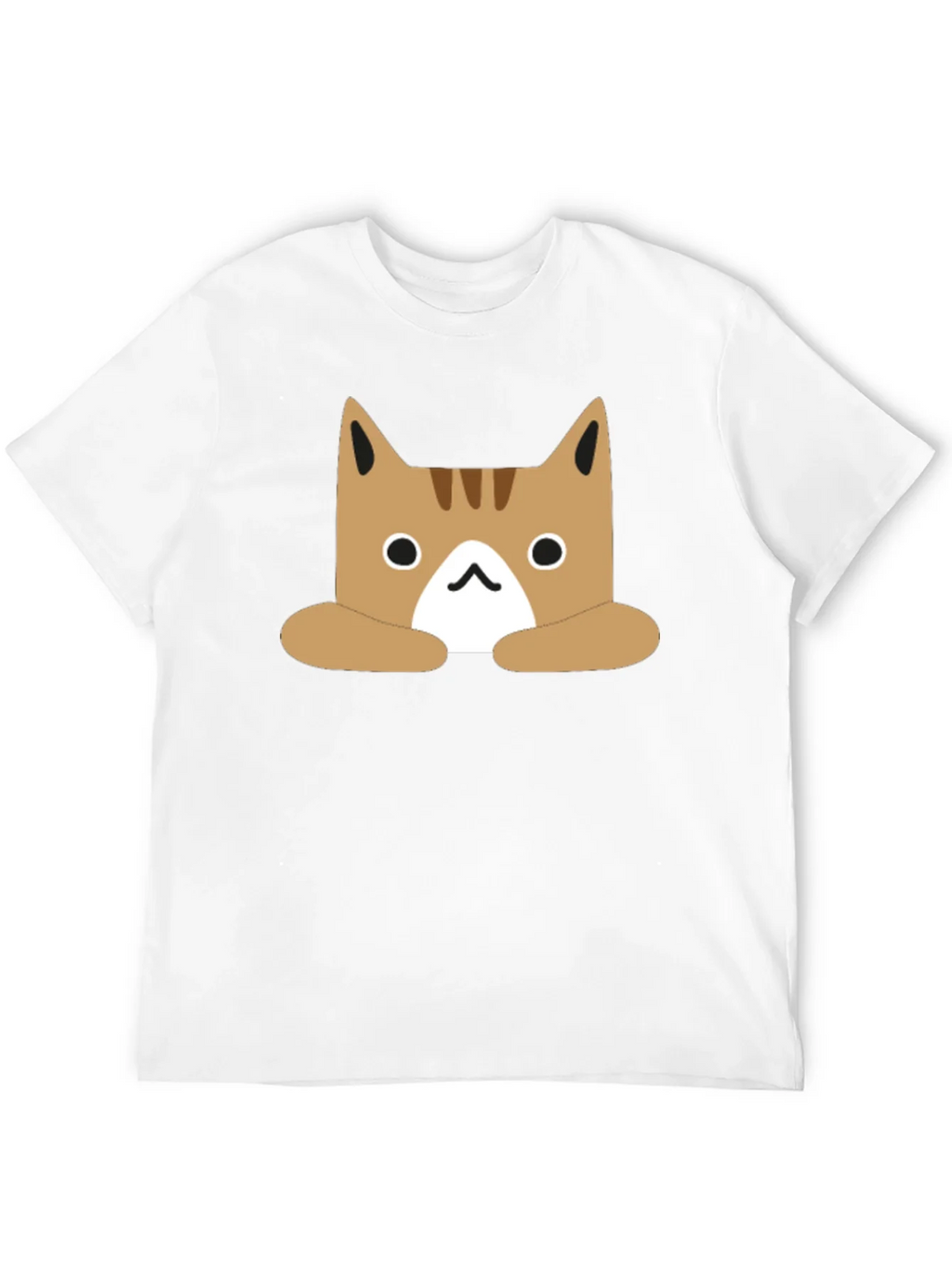 Cute Cartoon Cat Graphic Black T-Shirt product image 11