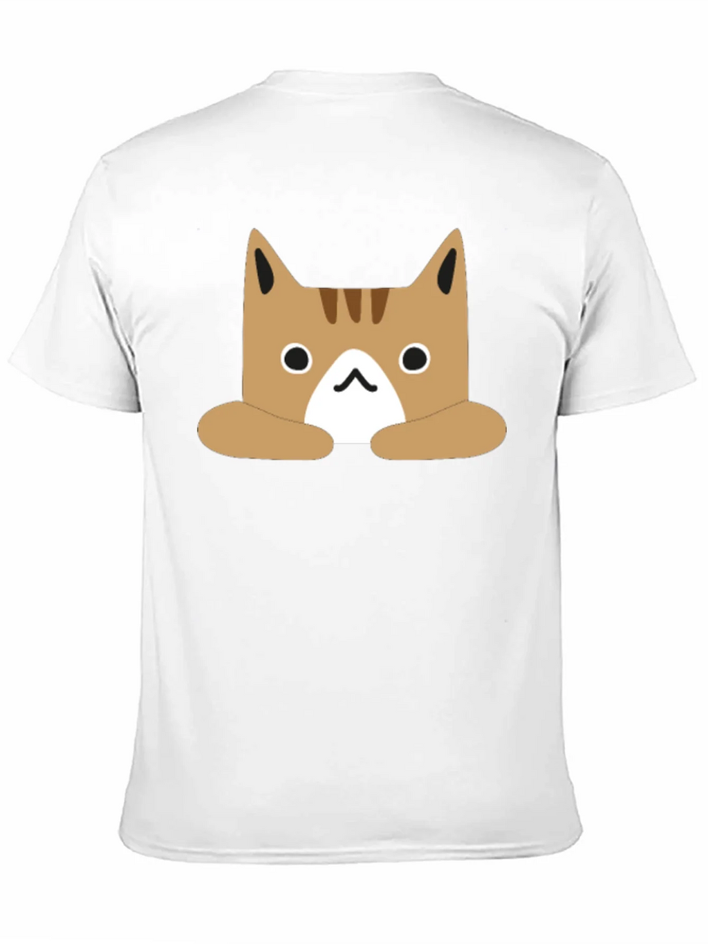 Cute Cartoon Cat Graphic Black T-Shirt product image 10