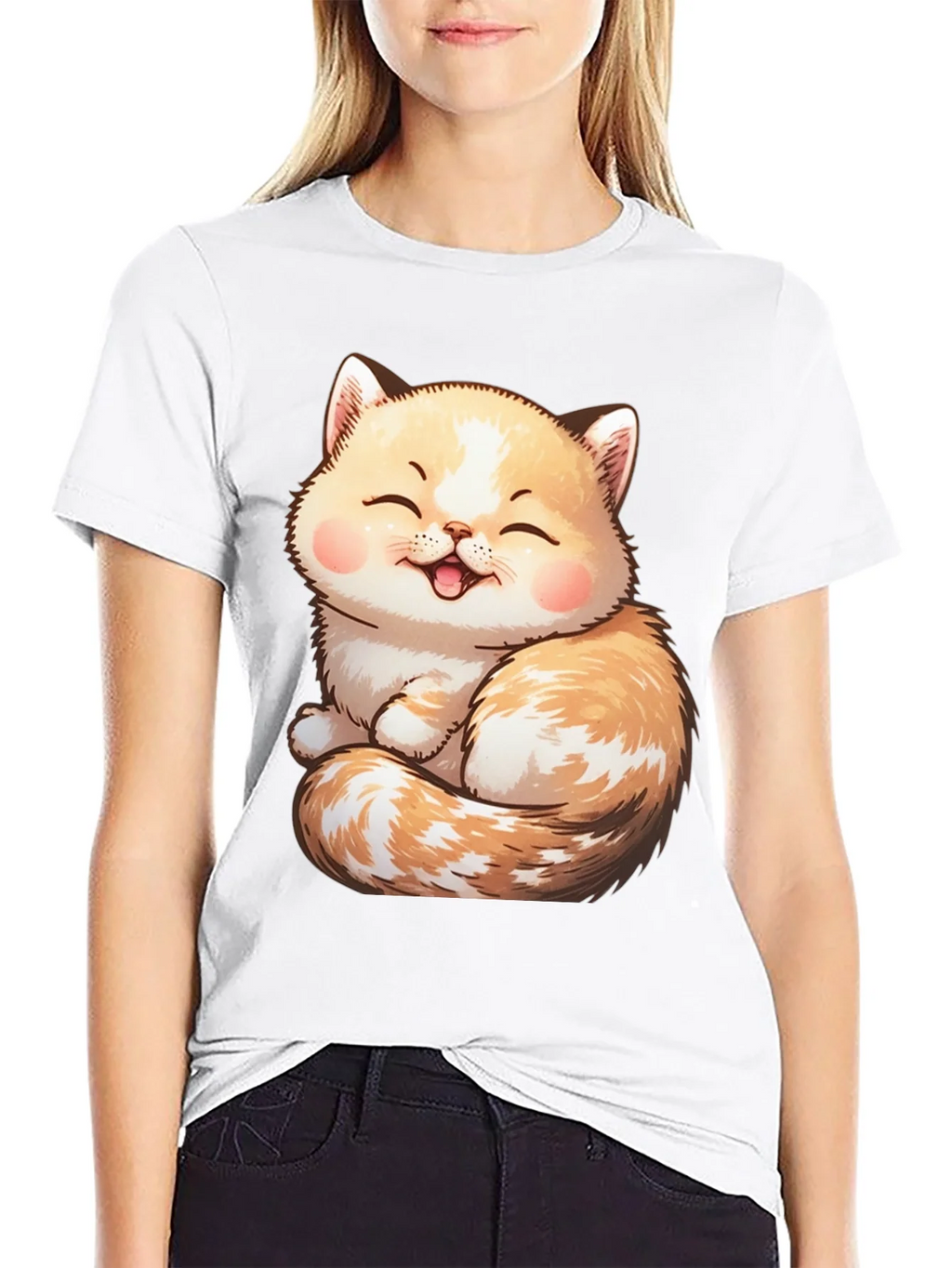 Cute Cat Graphic Tee - Soft & Comfortable product image 5