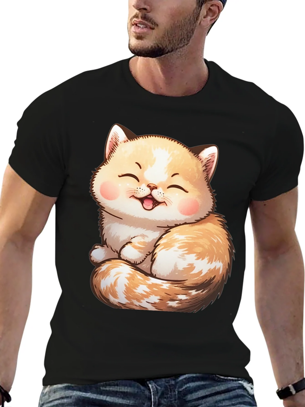 Cute Cat Graphic Tee - Soft & Comfortable product image 4