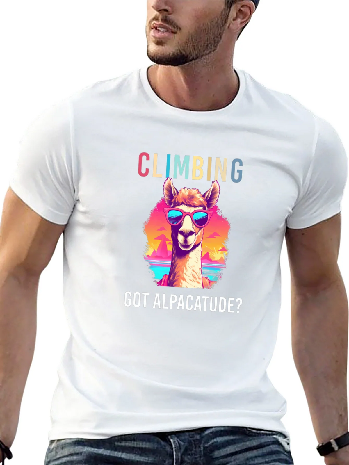 Climbing Alpacatude Graphic Tee product image 12