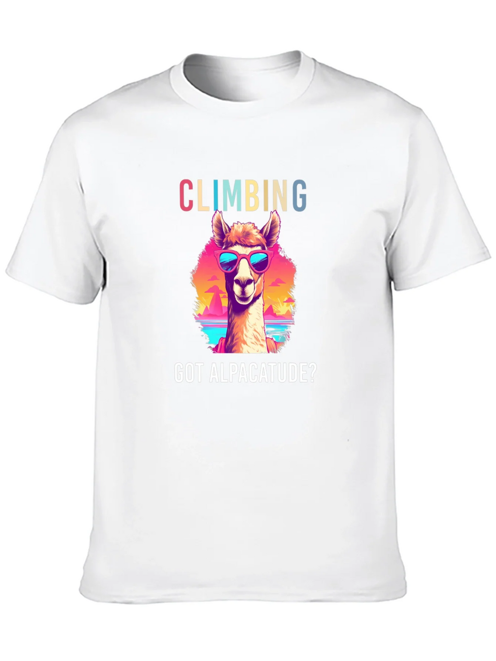 Climbing Alpacatude Graphic Tee product image 9