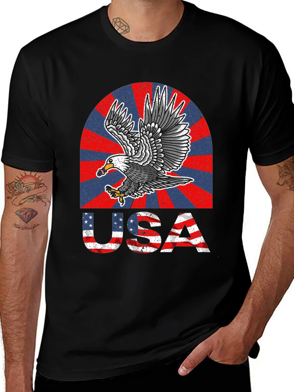 USA Eagle Graphic T-Shirt - Patriotic Pride product image 1