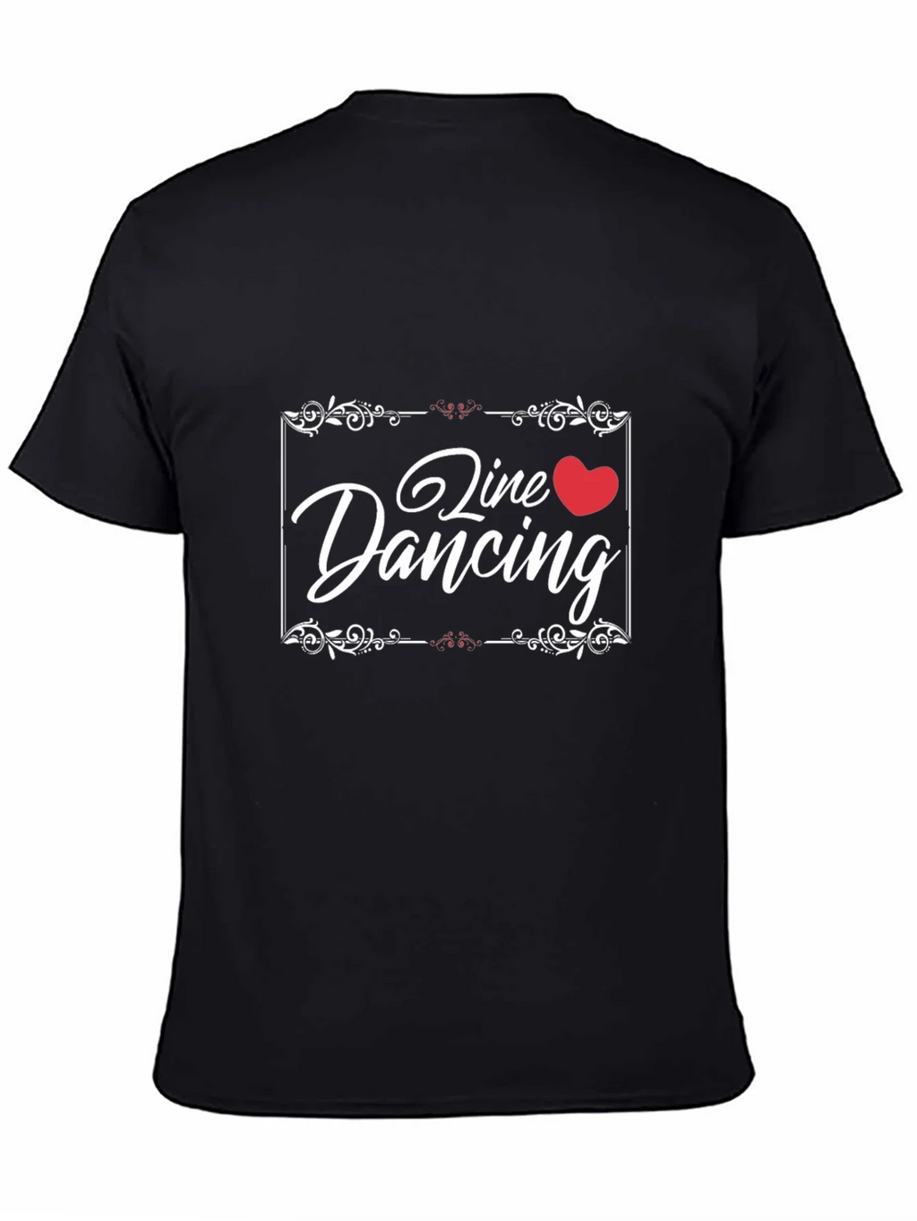 Line Dancing Heart T-Shirt Black product image 4