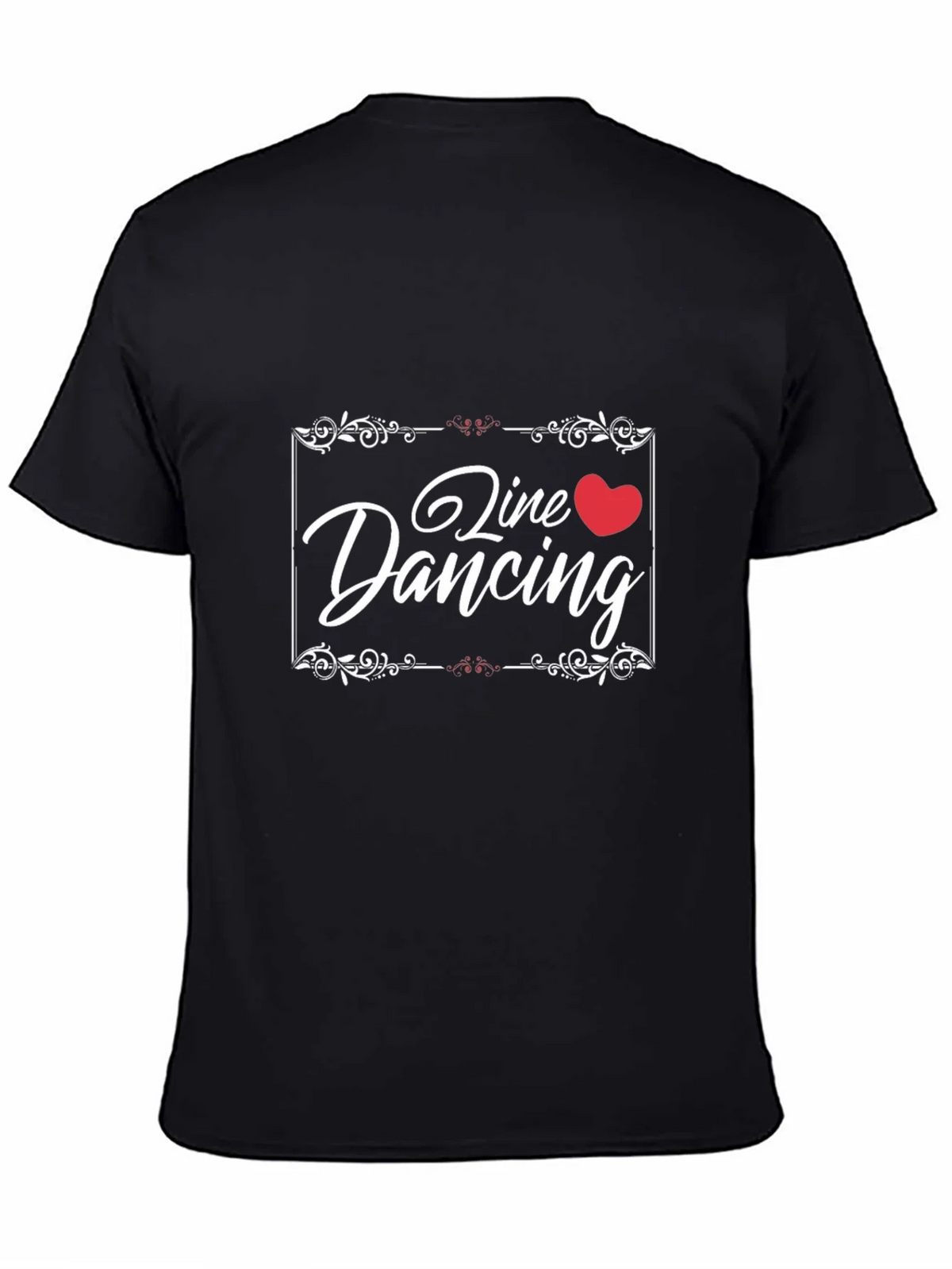 Line Dancing Heart T-Shirt Black product image 4