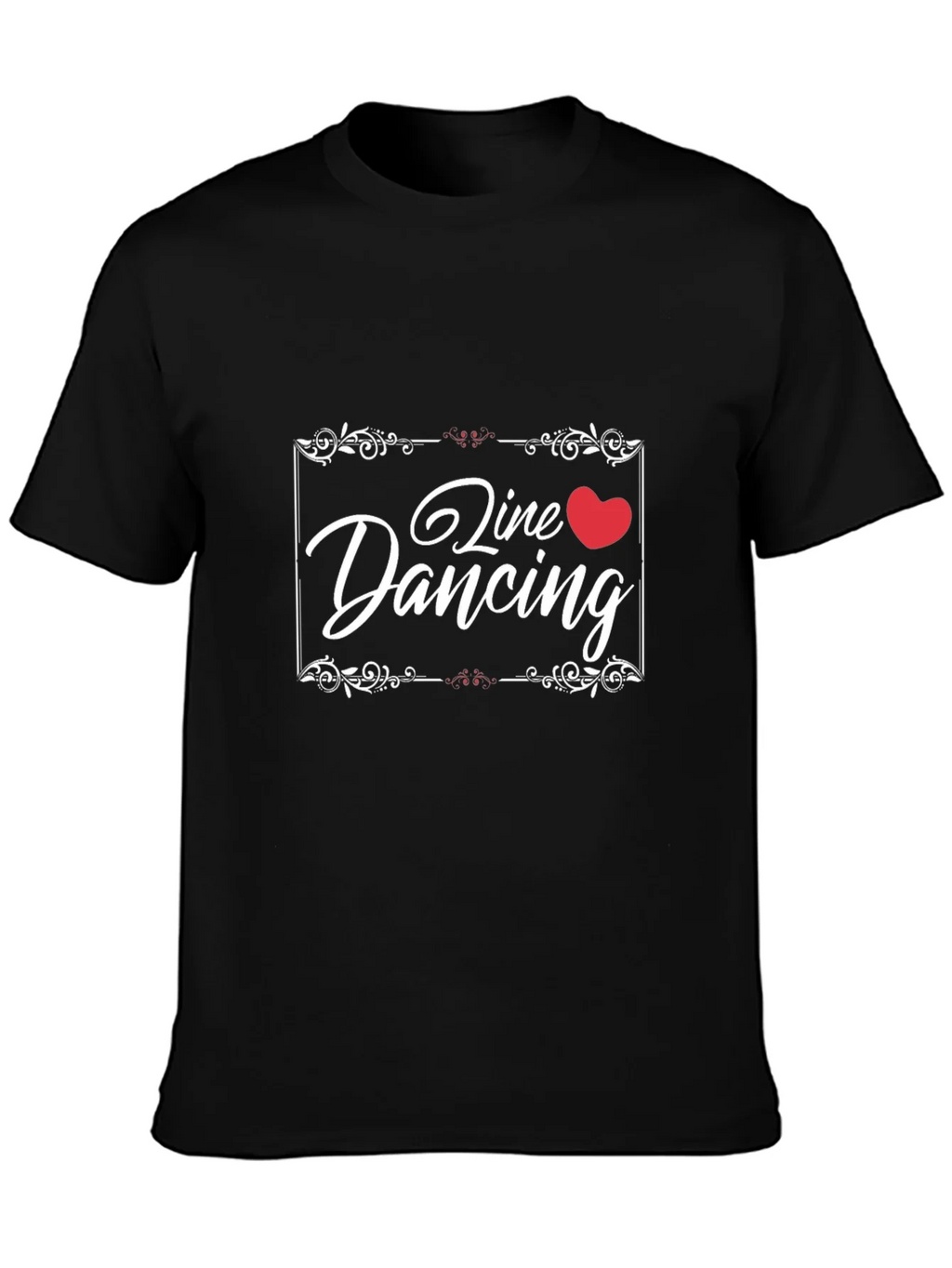 Line Dancing Heart T-Shirt Black product image 3