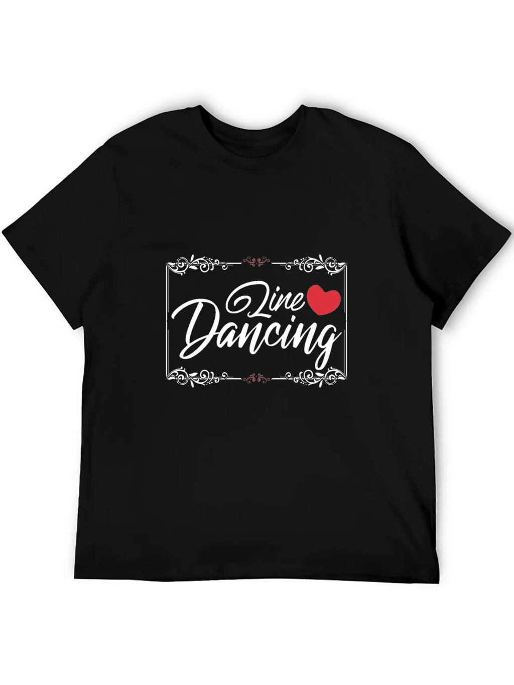 Line Dancing Heart T-Shirt Black product image 5