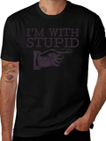 Im with Stupid Graphic Novelty T-Shirt product image 1