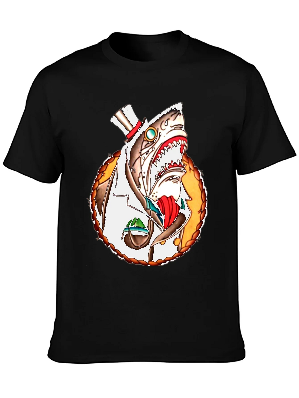 Steampunk Shark T-Shirt - Unique Graphic Tee product image 3