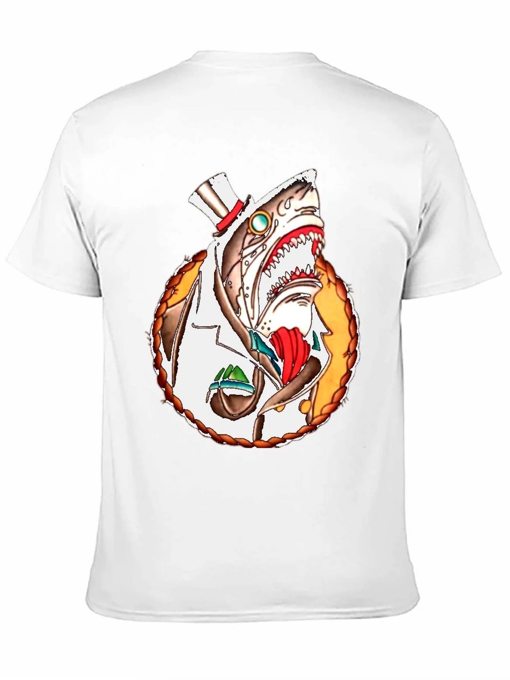 Steampunk Shark T-Shirt - Unique Graphic Tee product image 6