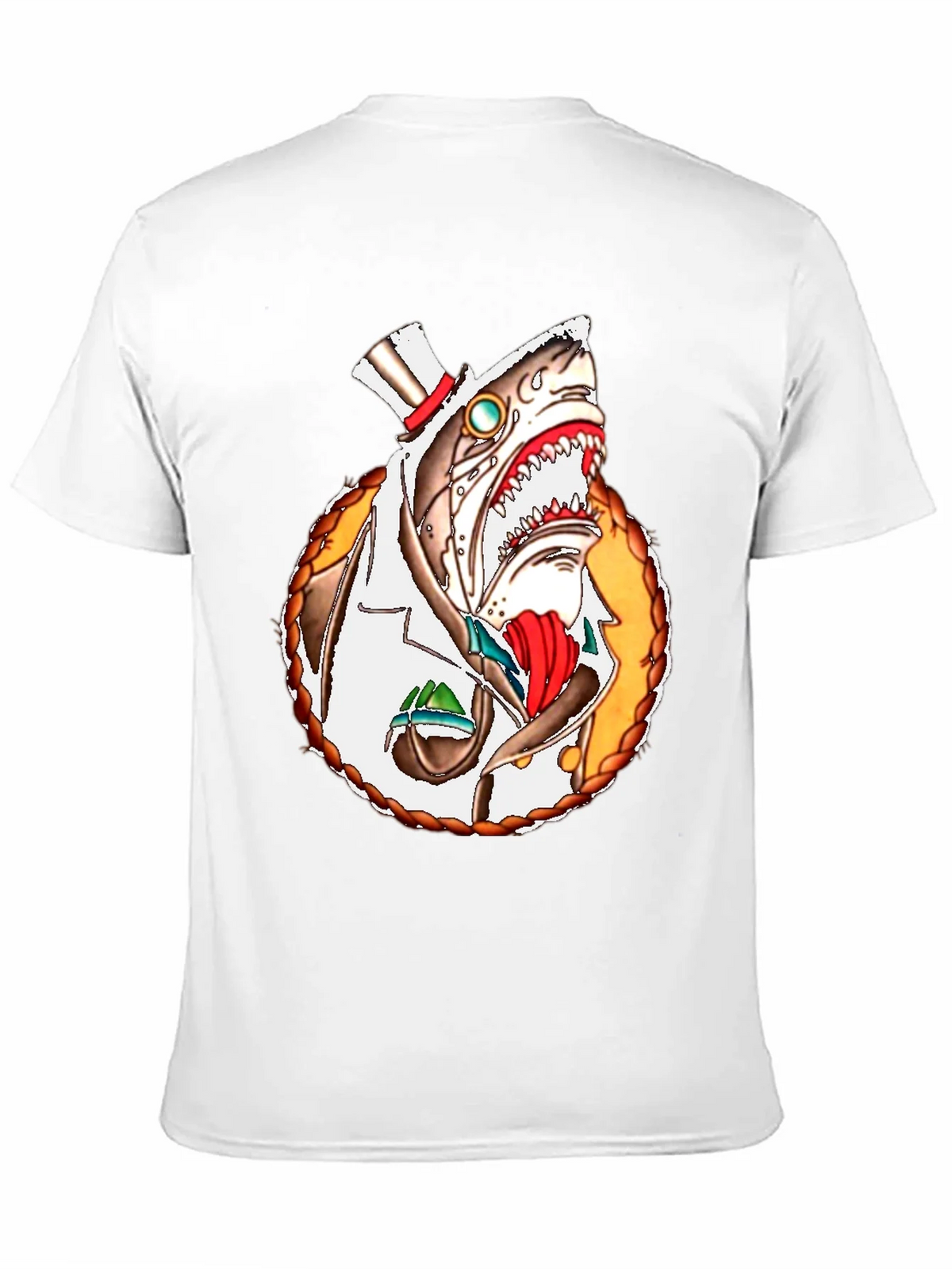 Steampunk Shark T-Shirt - Unique Graphic Tee product image 6