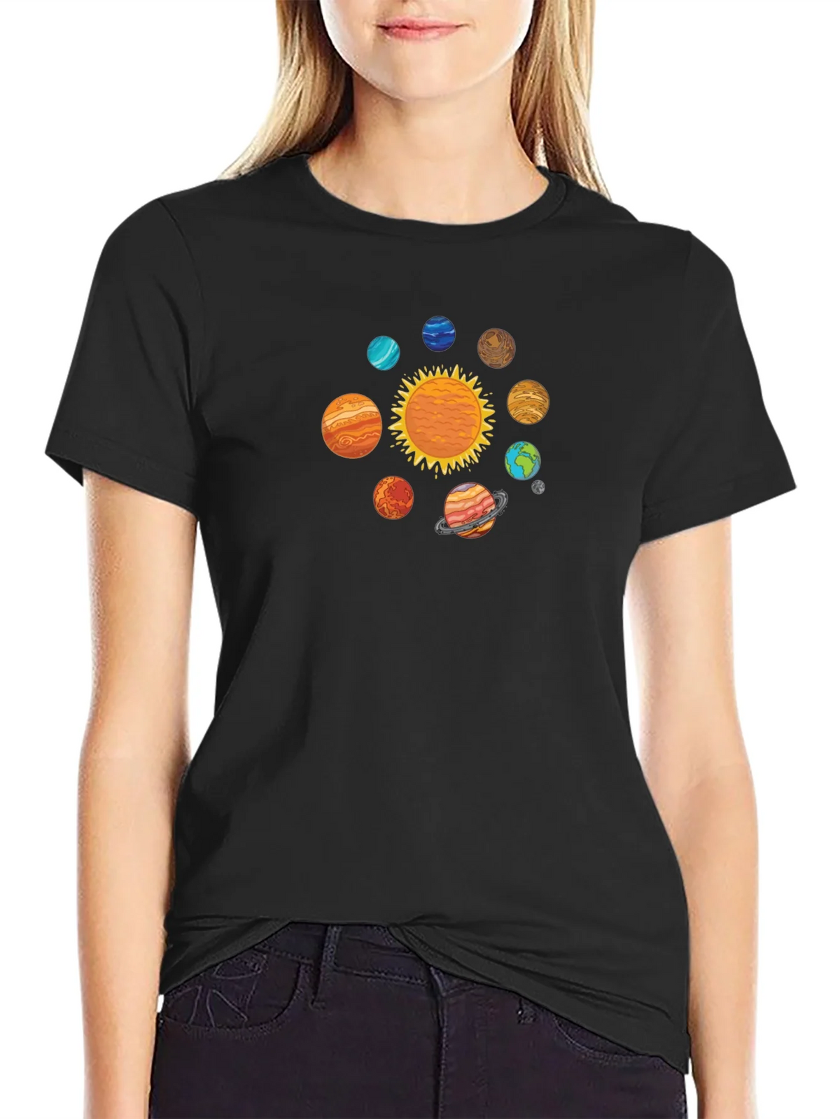 Solar System Graphic T-Shirt product image 2