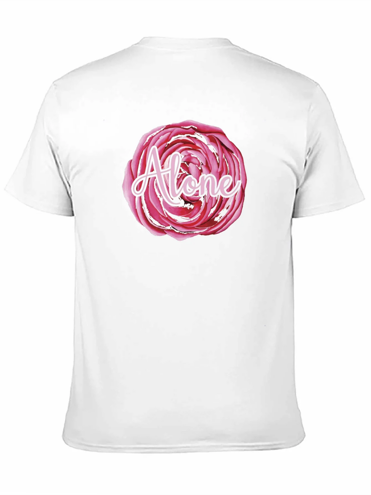 Alone Rose Graphic Black T-Shirt product image 10