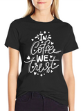 Coffee Lover Graphic Tee - In We Trust T-Shirt product image 1