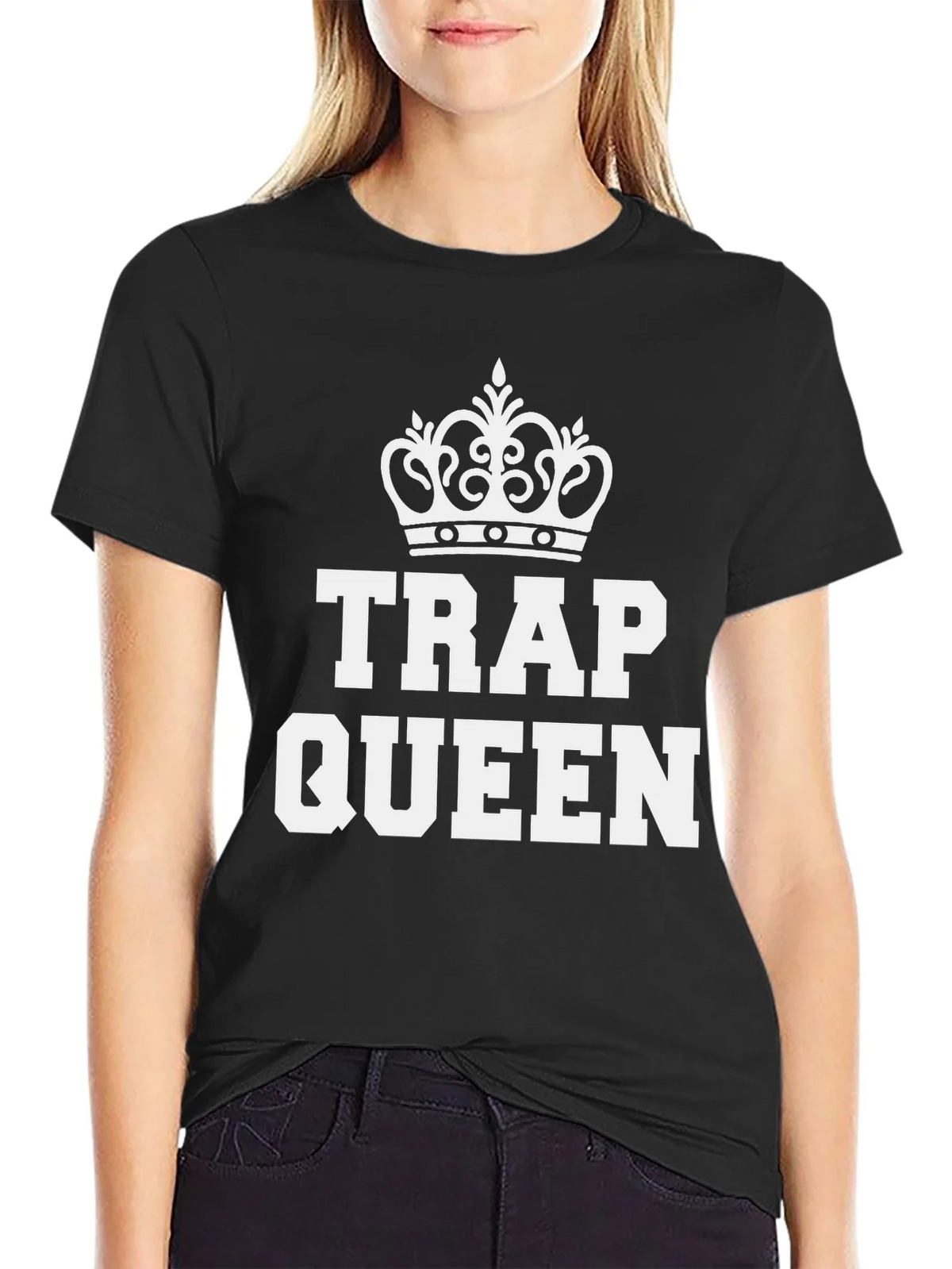 Trap Queen Graphic Tee - Black product image 2