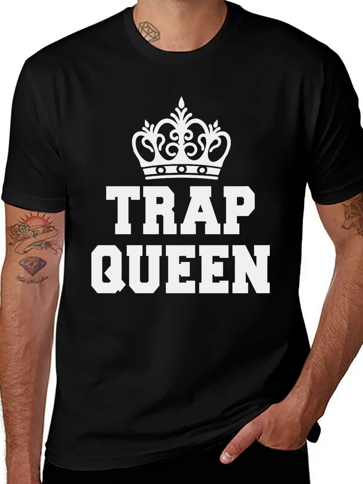 Trap Queen Graphic Tee - Black product image 1