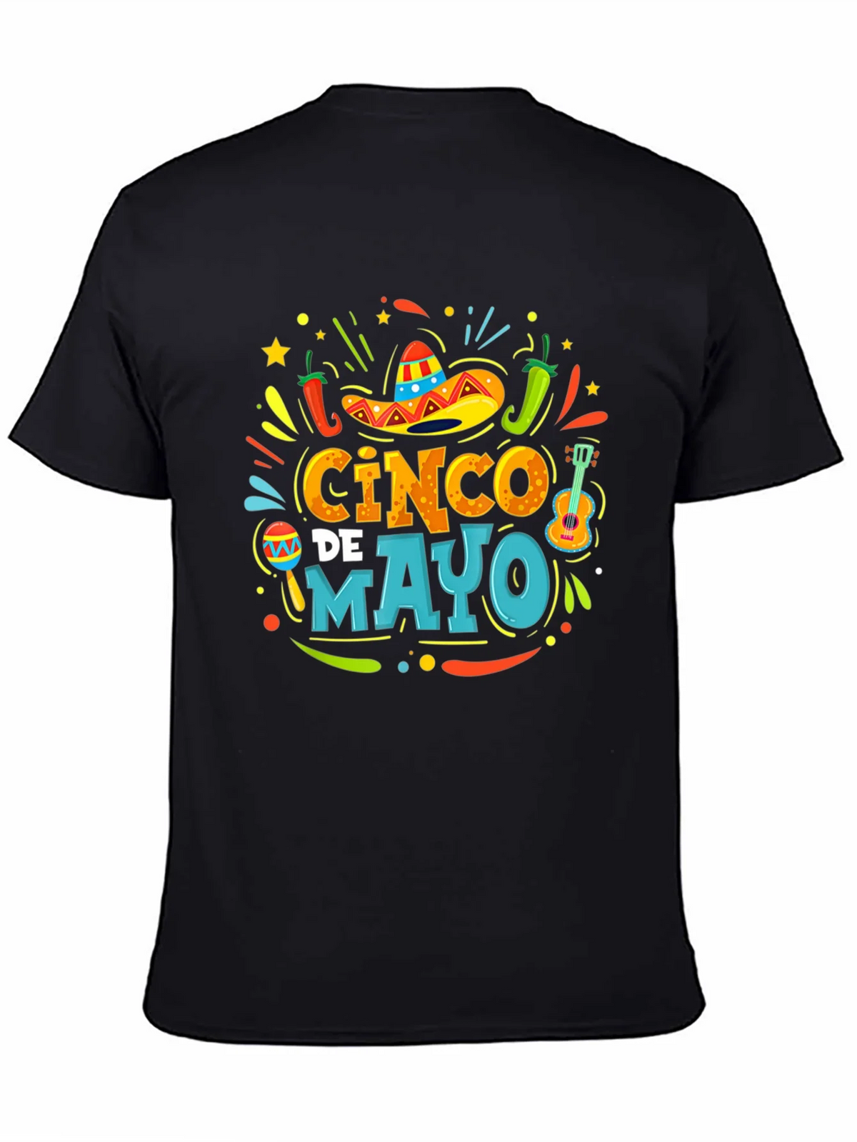 Cinco de Mayo Fiesta T-Shirt - Black Graphic Tee product image 1