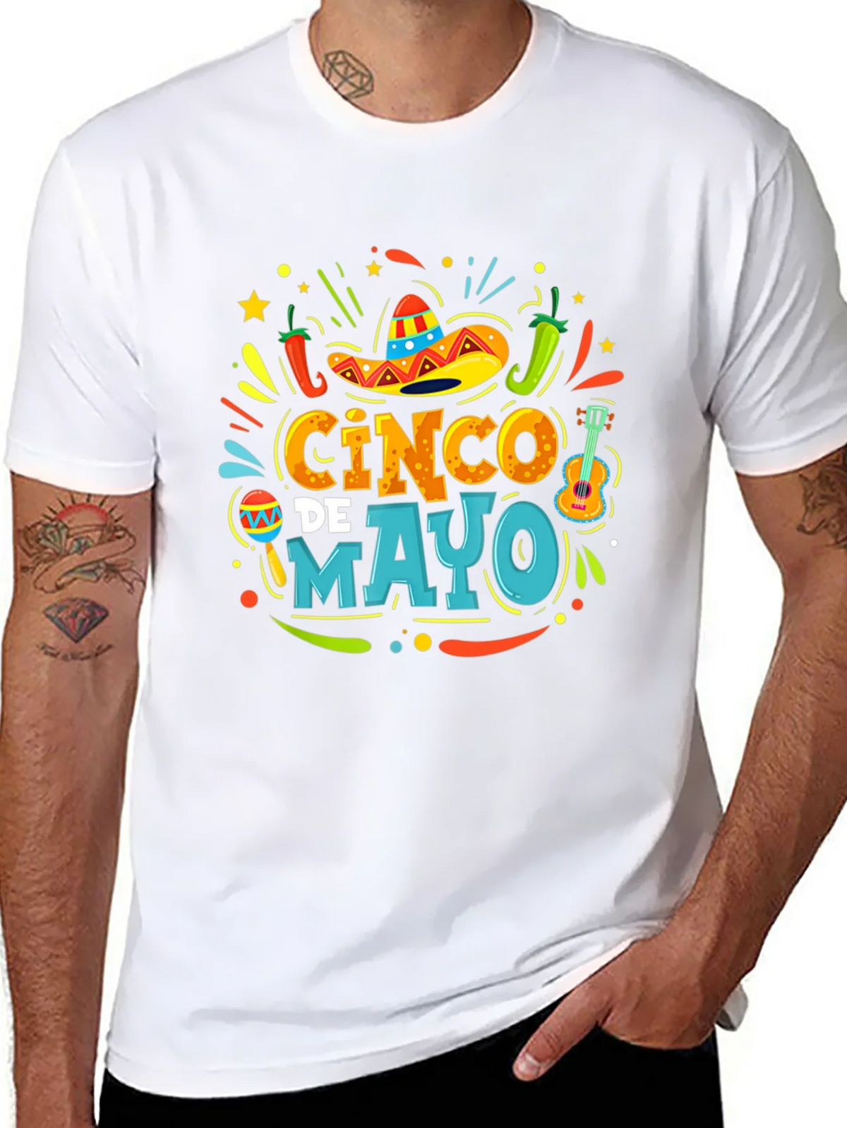 Cinco de Mayo Fiesta T-Shirt - Black Graphic Tee product image 3