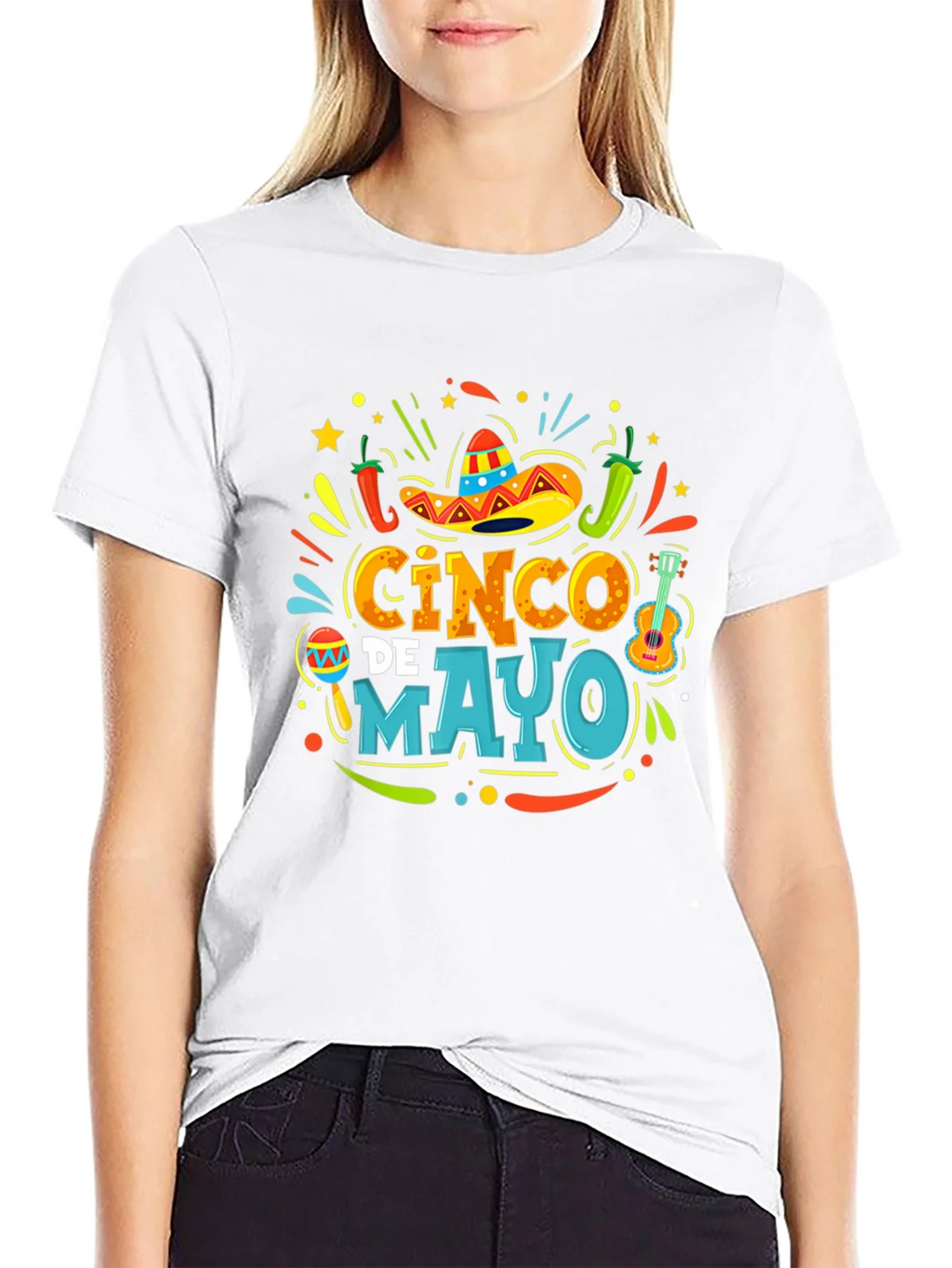 Cinco de Mayo Fiesta T-Shirt - Black Graphic Tee product image 4