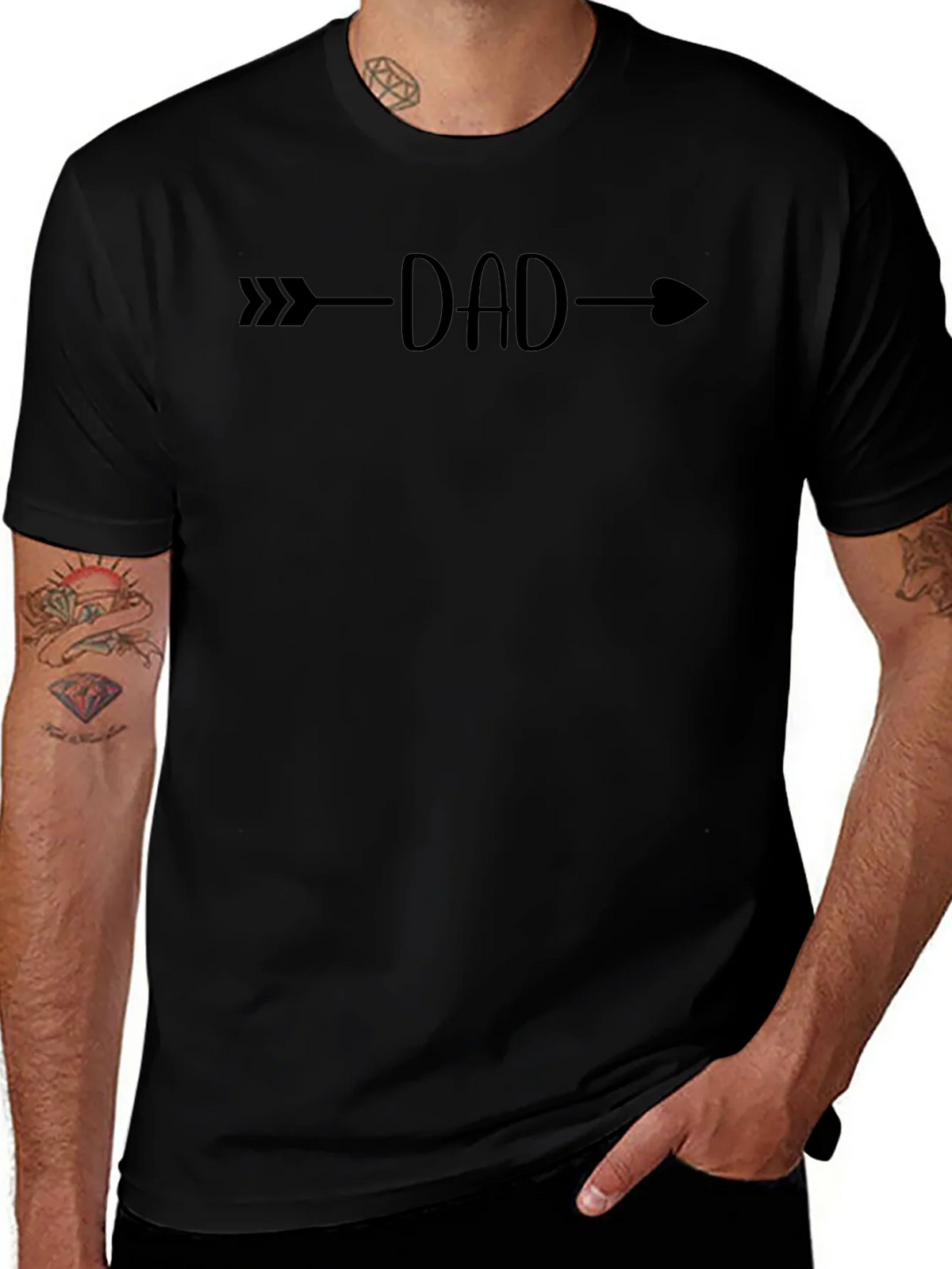 Dad Arrow Graphic T-Shirt - Fathers Day Gift product image 1