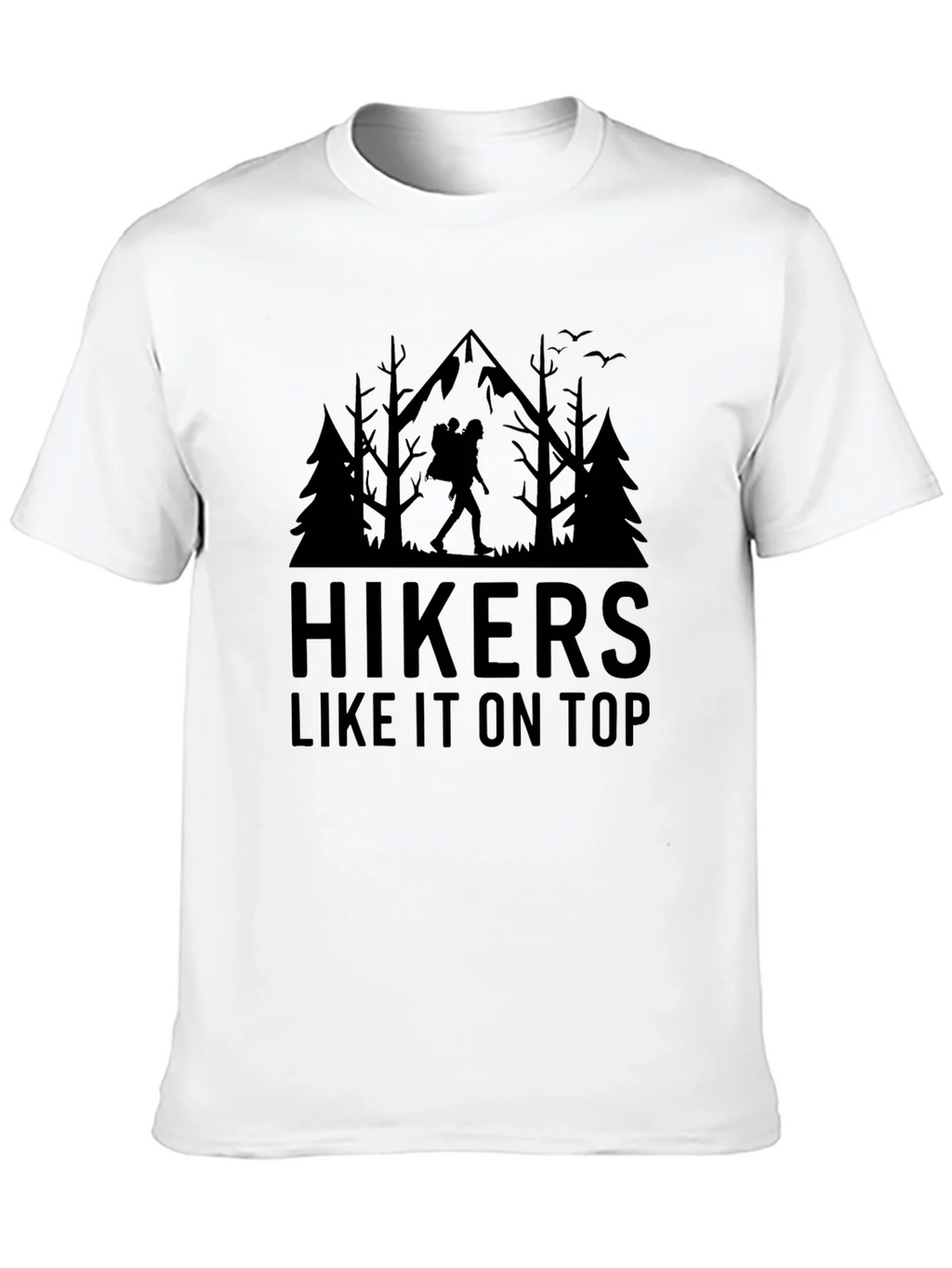 Hikers Like It On Top Black Graphic Tee product image 9