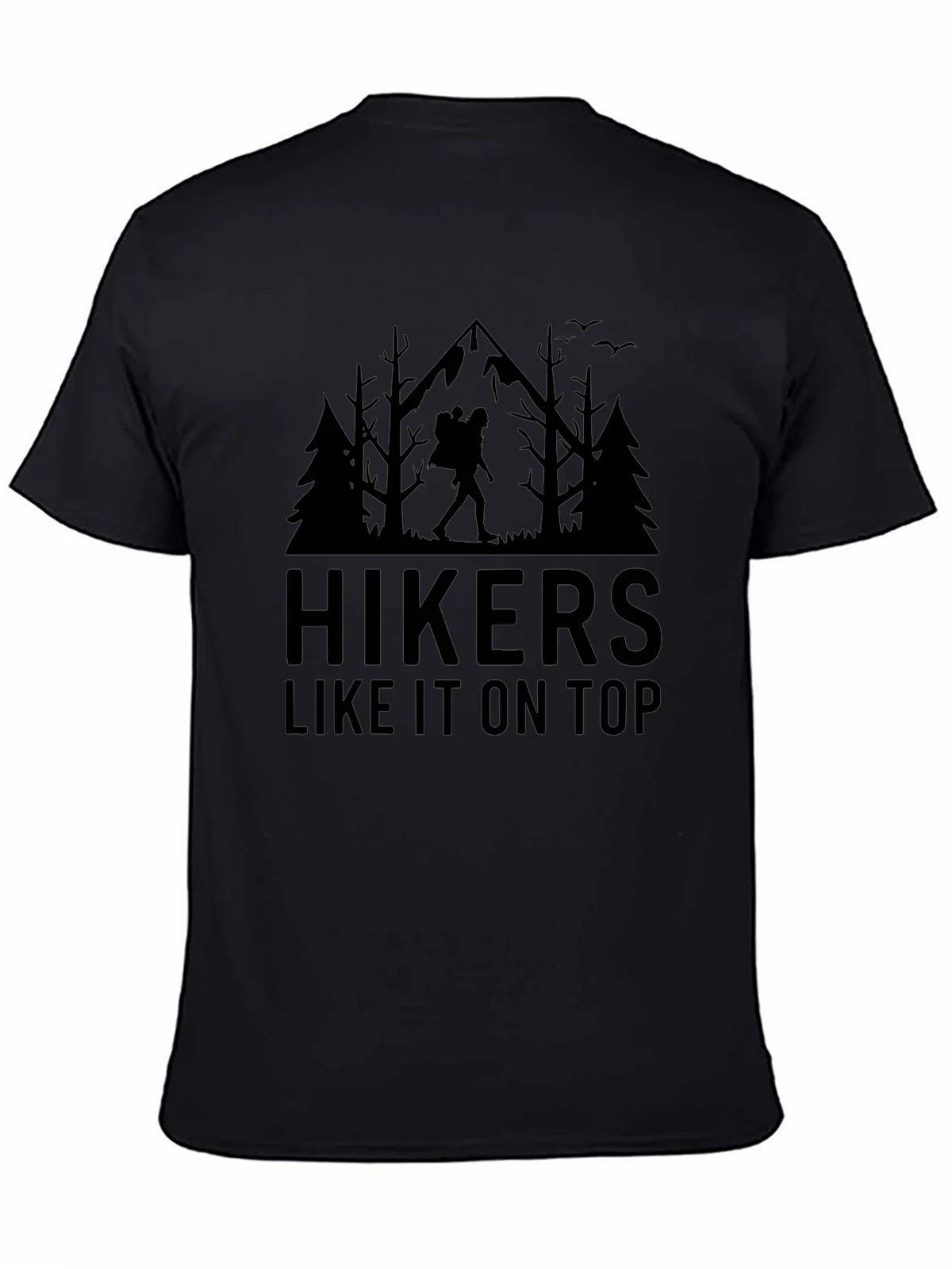 Hikers Like It On Top Black Graphic Tee product image 4