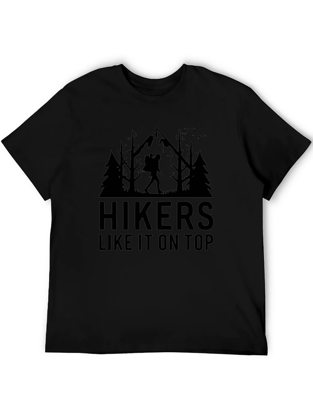 Hikers Like It On Top Black Graphic Tee product image 5