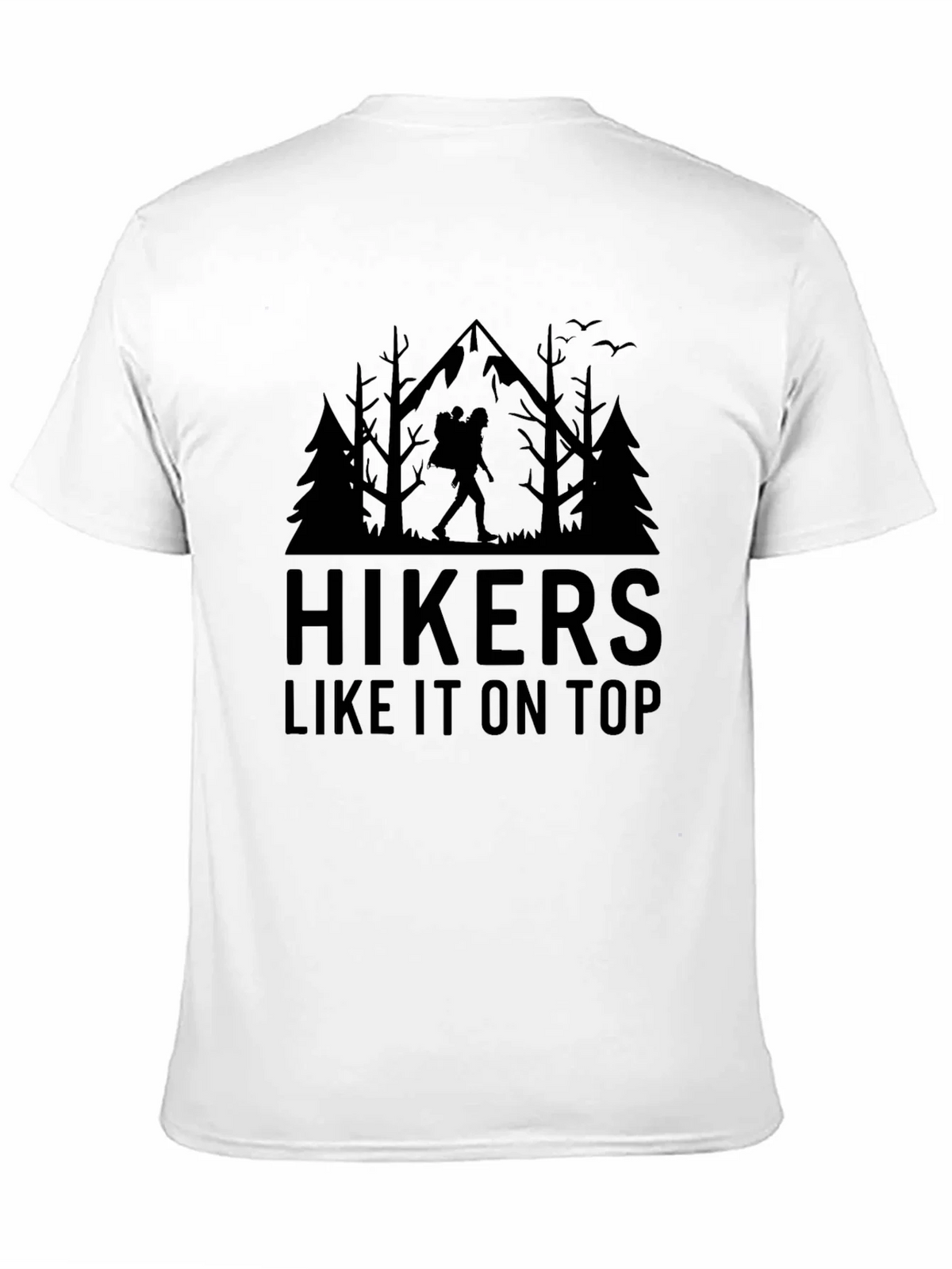 Hikers Like It On Top Black Graphic Tee product image 10