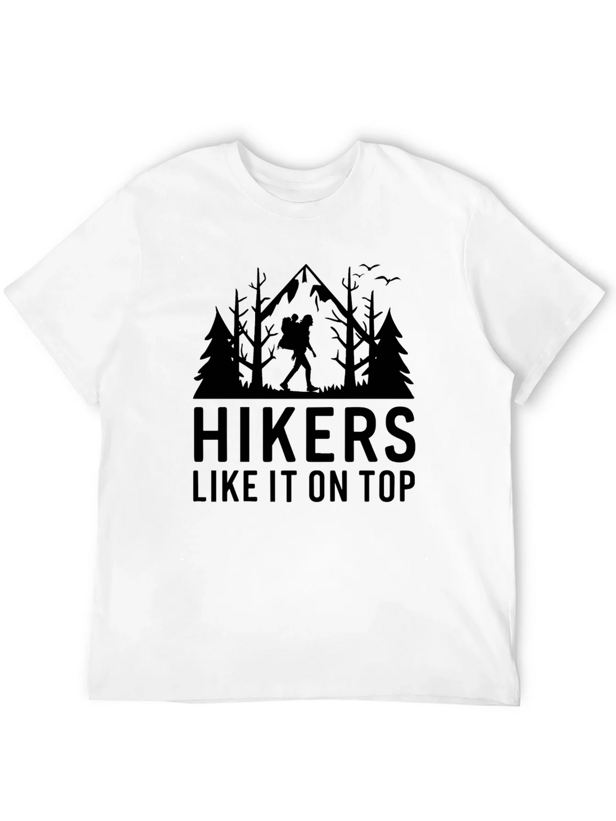 Hikers Like It On Top Black Graphic Tee product image 11