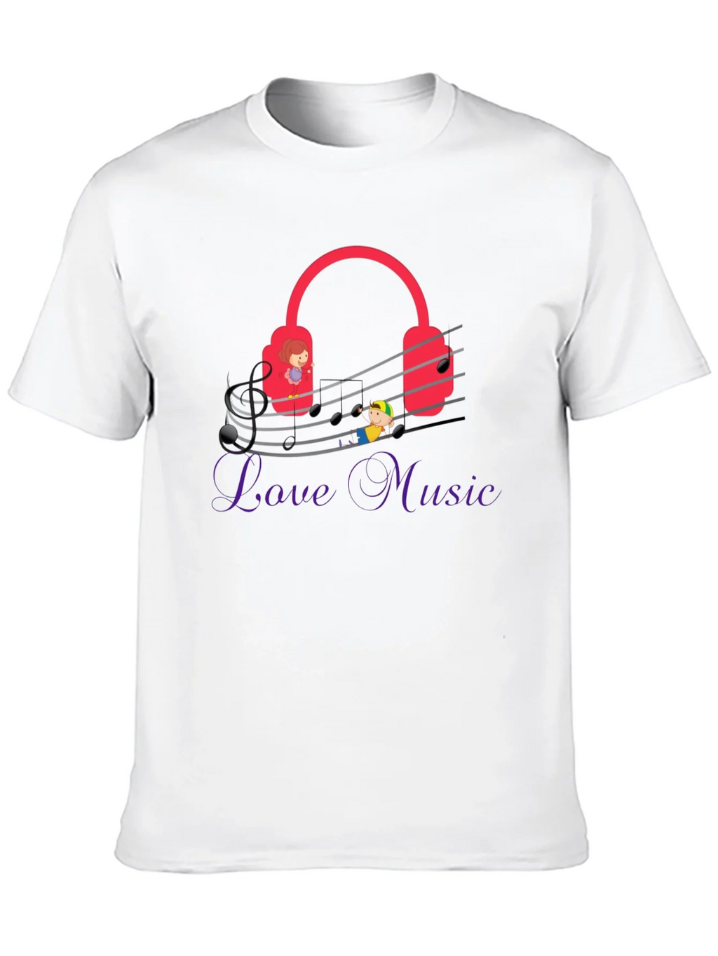 Love Music Graphic Tee - Quirky Musician T-Shirt product image 9