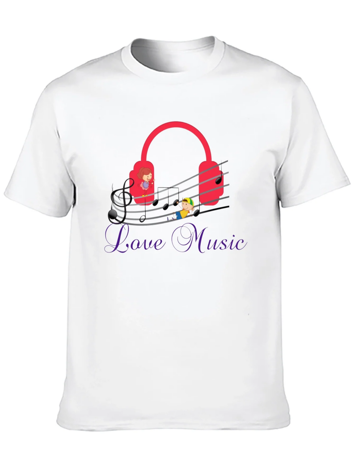 Love Music Graphic Tee - Quirky Musician T-Shirt product image 9