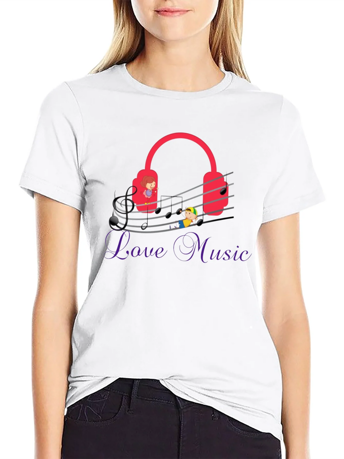 Love Music Graphic Tee - Quirky Musician T-Shirt product image 8