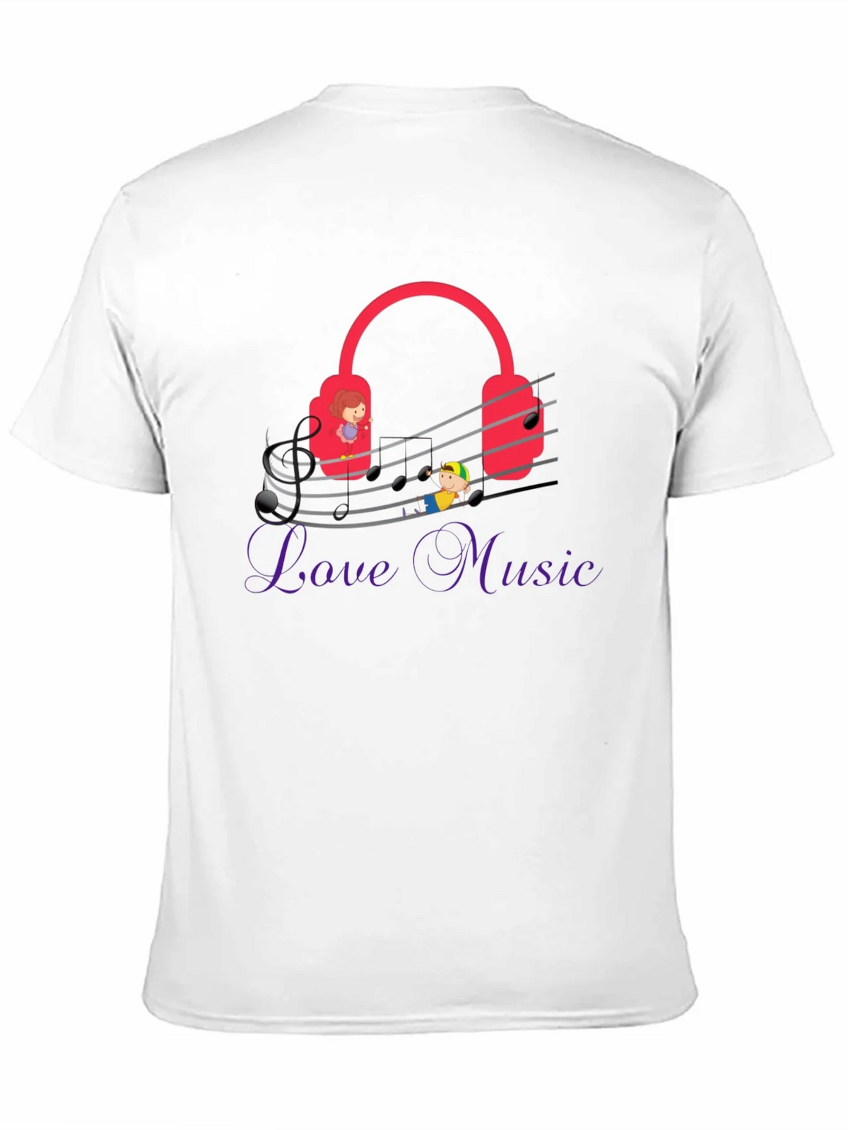 Love Music Graphic Tee - Quirky Musician T-Shirt product image 10