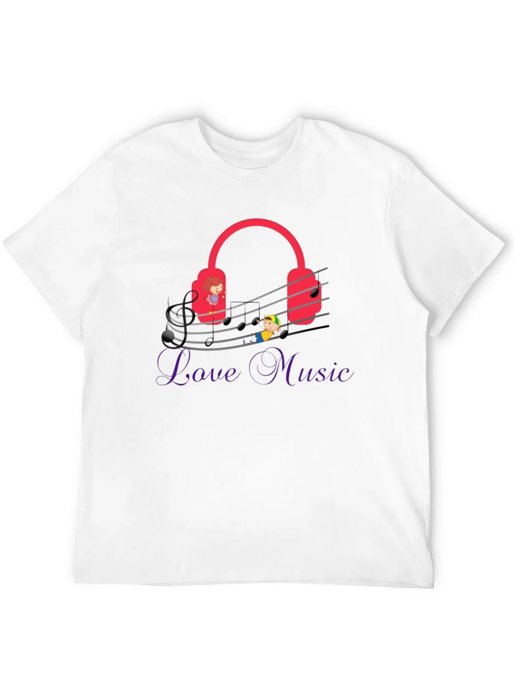 Love Music Graphic Tee - Quirky Musician T-Shirt product image 11