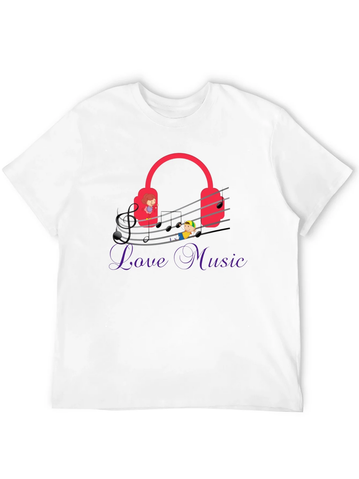Love Music Graphic Tee - Quirky Musician T-Shirt product image 11